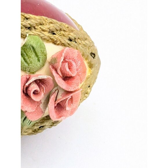 Dubrovnik Goose Egg Painted Raised Clay Russian Easter Christmas Ornament READ - Picture 8 of 12